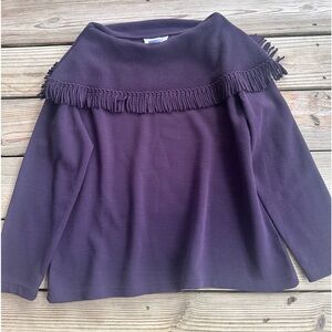 Dorby women's purple vintage scoop neck sweater size LP